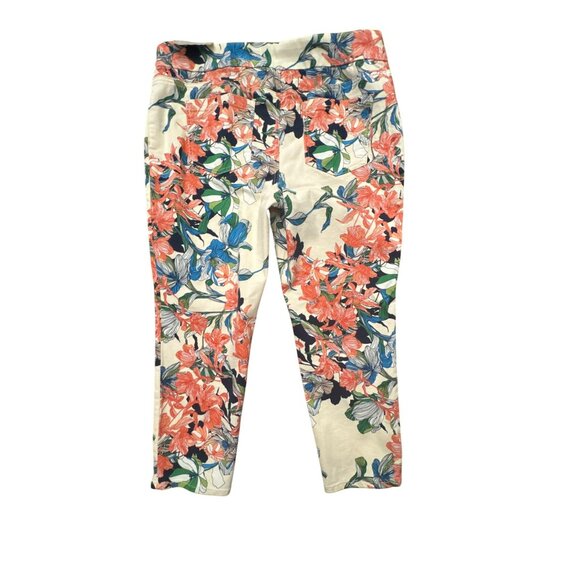 Chicos Tropical Floral Print Jeggings Size 2.5P US 14P Ankle Pants Petite NWT - Picture 2 of 5